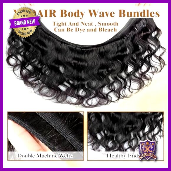 26 Inch Body Wave Human Hair Extensions, 100% Brazilian Virgin Hair main image 6
